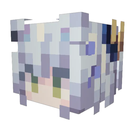 lisheng1224 Minecraft avatar head, 3D render