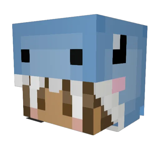 lishu24 Minecraft avatar head, 3D render