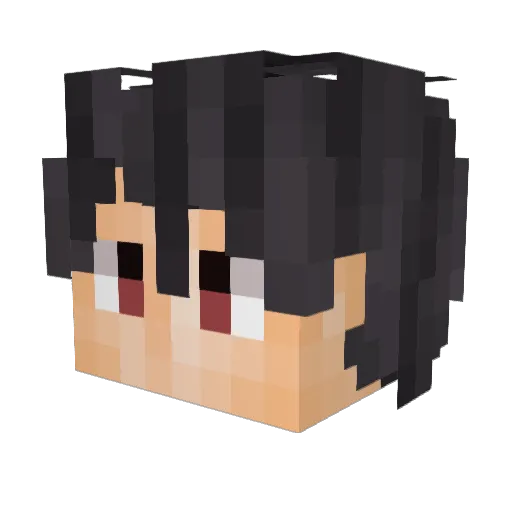 lishuijue Minecraft avatar head, 3D render
