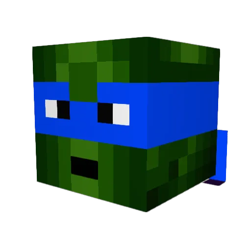 lisitsyn Minecraft avatar head, 3D render