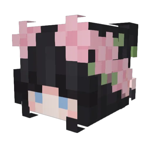 liskaelisse Minecraft avatar head, 3D render