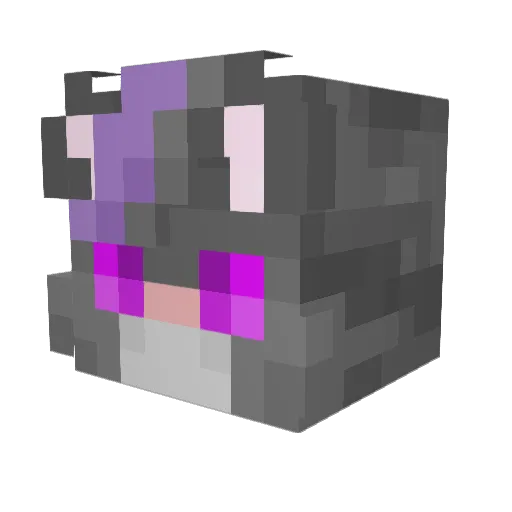 liskasYR Minecraft avatar head, 3D render