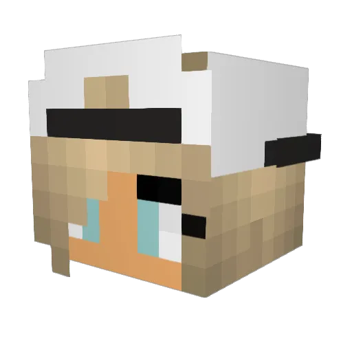 lismc08 Minecraft avatar head, 3D render