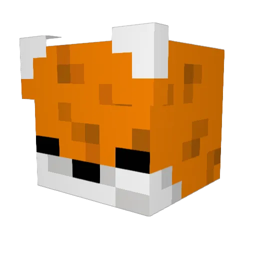 lisokubix Minecraft avatar head, 3D render