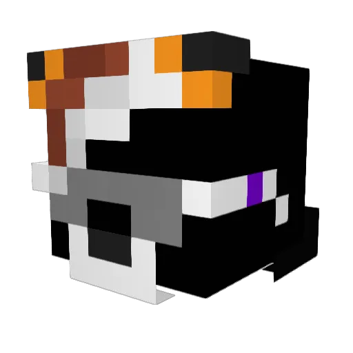 lisovflm Minecraft avatar head, 3D render