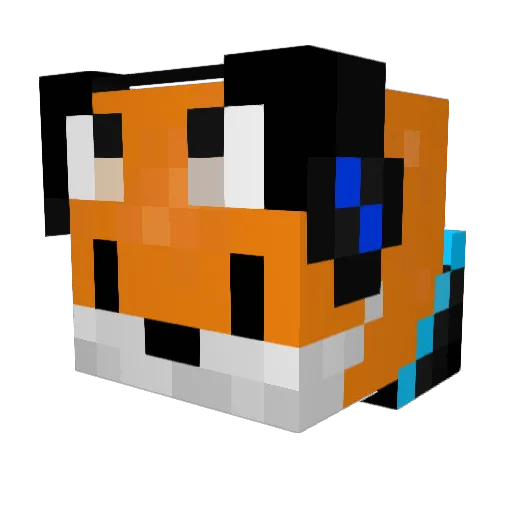 lisrec Minecraft avatar head, 3D render