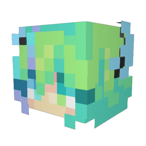 liss222 Minecraft avatar head, 3D render