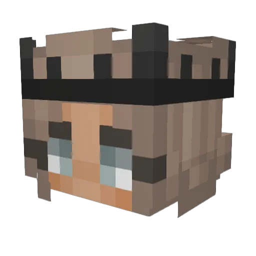 lissa24 Minecraft avatar head, 3D render