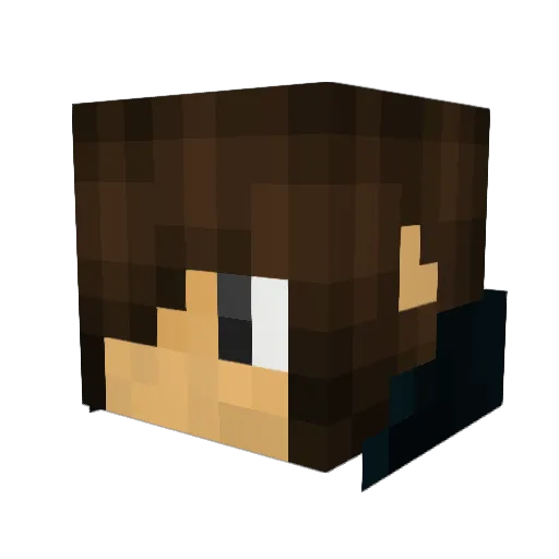 lisssio Minecraft avatar head, 3D render