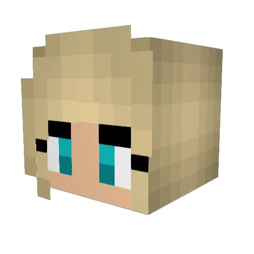 lissydee_ Minecraft avatar head, 3D render