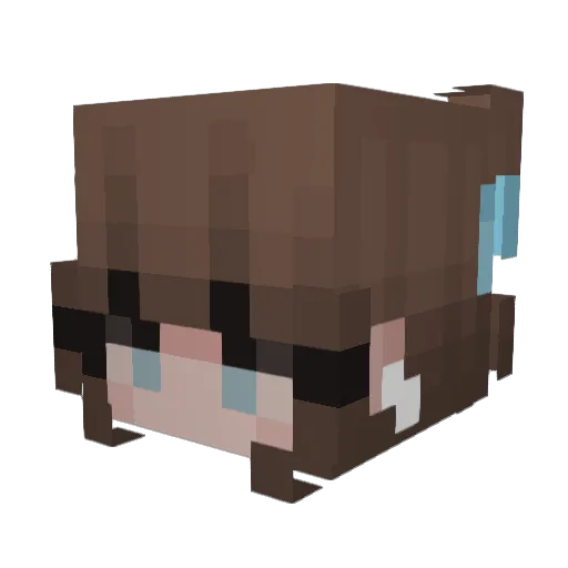 lissys Minecraft avatar head, 3D render
