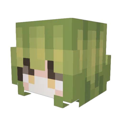 listikmistik Minecraft avatar head, 3D render