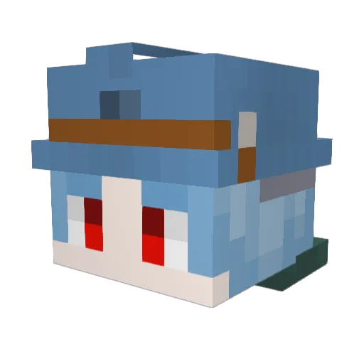 lisuf_ Minecraft avatar head, 3D render
