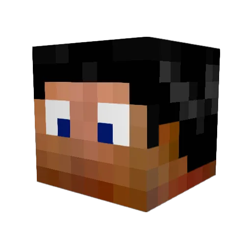 lit440 Minecraft avatar head, 3D render
