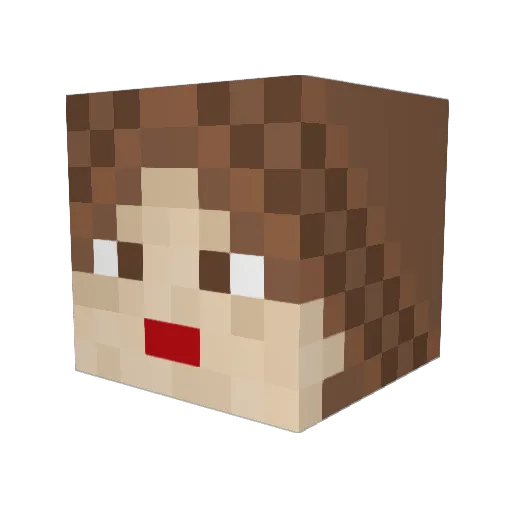 lita65 Minecraft avatar head, 3D render
