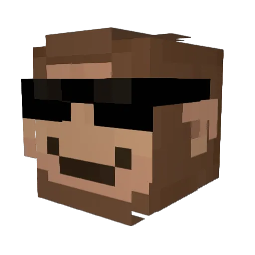 litary_H1m Minecraft avatar head, 3D render