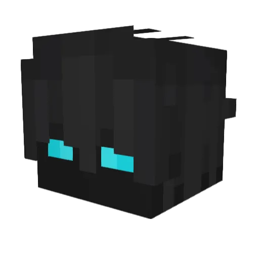 litchiFrui Minecraft avatar head, 3D render