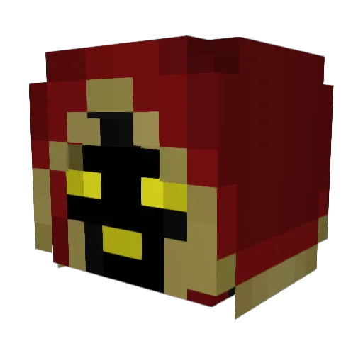 litchknight Minecraft avatar head, 3D render