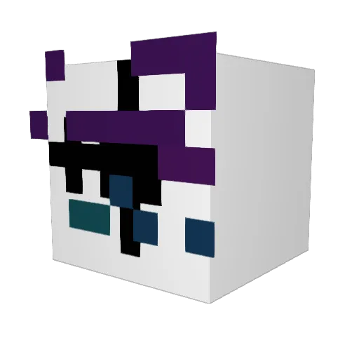 liten_slange Minecraft avatar head, 3D render