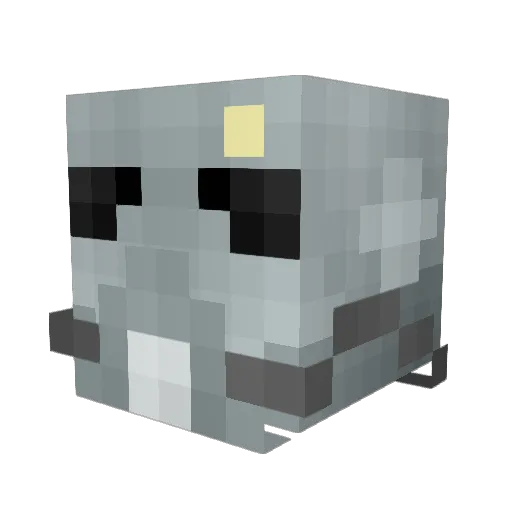literalynoone Minecraft avatar head, 3D render