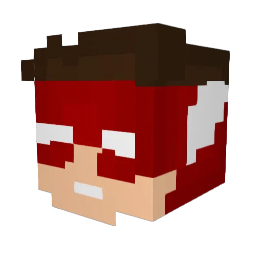 litfam21 Minecraft avatar head, 3D render