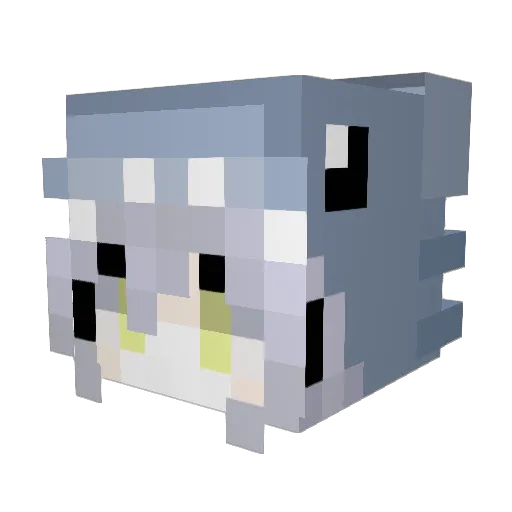 lithuania_ Minecraft avatar head, 3D render
