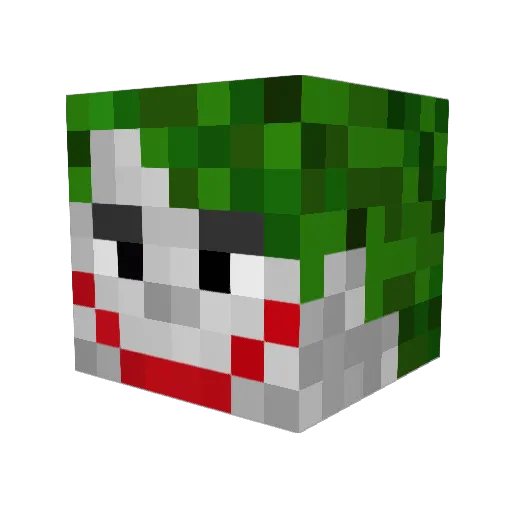 litj Minecraft avatar head, 3D render