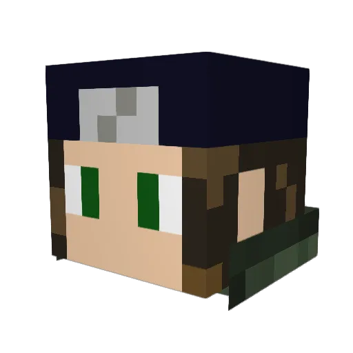 litojoel Minecraft avatar head, 3D render