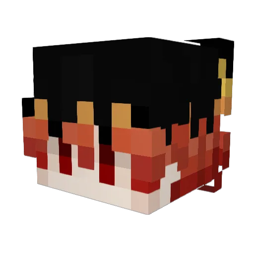 litphoenix Minecraft avatar head, 3D render