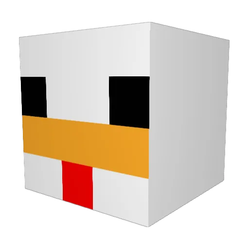 litstark Minecraft avatar head, 3D render