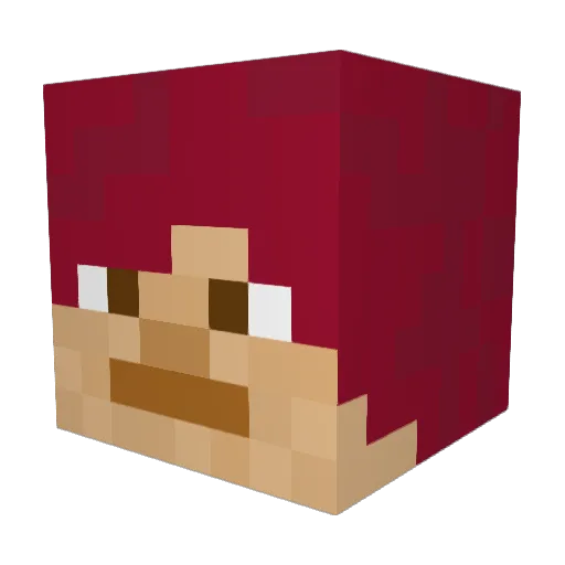 littleBlackb Minecraft avatar head, 3D render