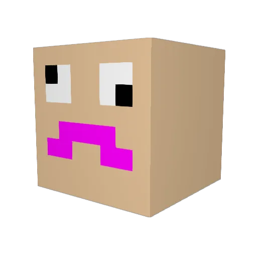littleCT Minecraft avatar head, 3D render