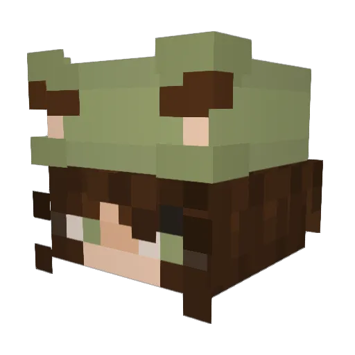 littleKelly674 Minecraft avatar head, 3D render