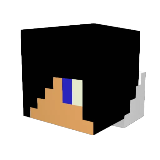 littleMarv Minecraft avatar head, 3D render