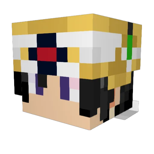 littleOC2008 Minecraft avatar head, 3D render