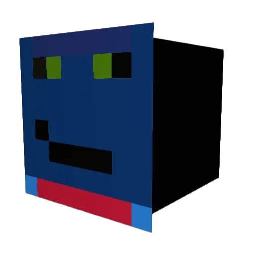 little_bob_w Minecraft avatar head, 3D render