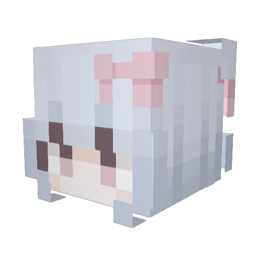 little_fly Minecraft avatar head, 3D render