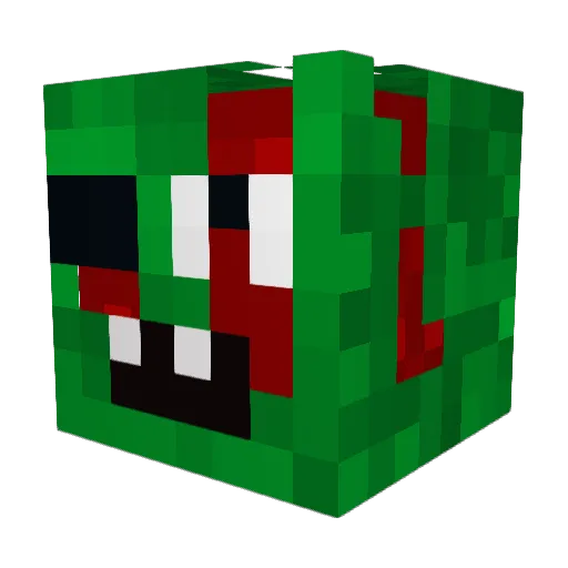 little_man535 Minecraft avatar head, 3D render