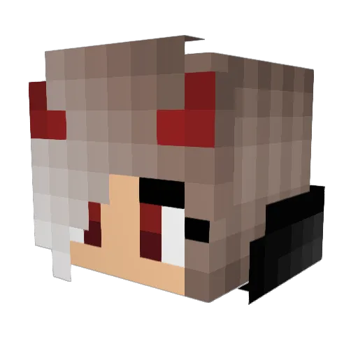 little_nancy Minecraft avatar head, 3D render