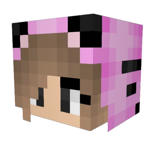 little_ness Minecraft avatar head, 3D render