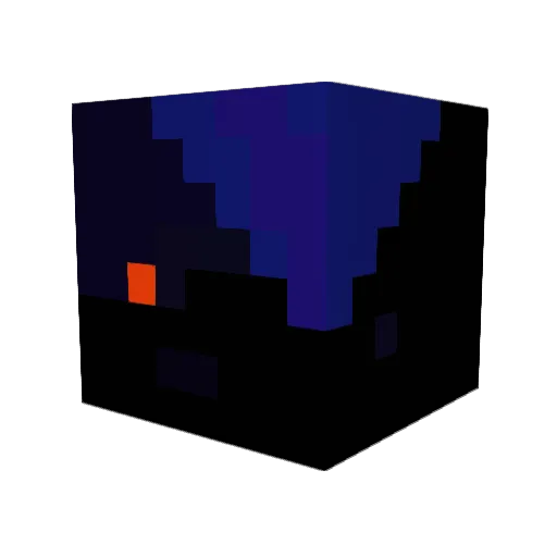 little_shion Minecraft avatar head, 3D render