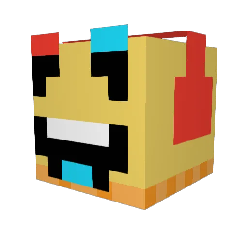 little_wip Minecraft avatar head, 3D render
