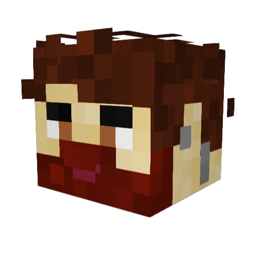 littlebuilder64 Minecraft avatar head, 3D render