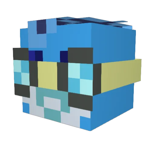 littlecheesecake Minecraft avatar head, 3D render