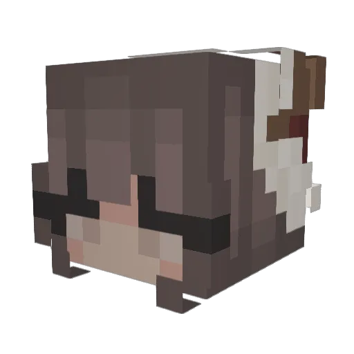 littlechildman Minecraft avatar head, 3D render