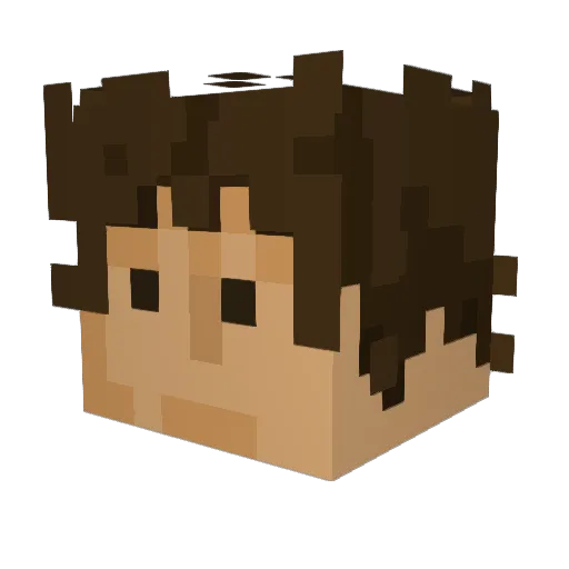 littlecloud4 Minecraft avatar head, 3D render