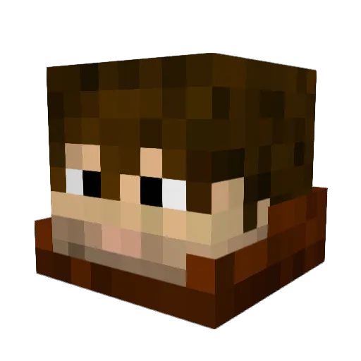 littledeath2011 Minecraft avatar head, 3D render
