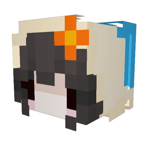 littledollyxo Minecraft avatar head, 3D render