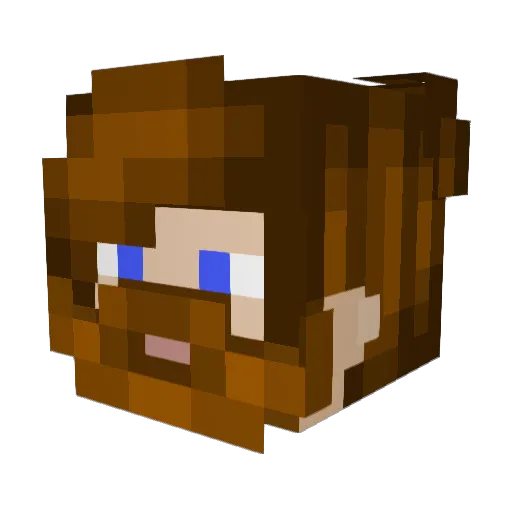 littledude223 Minecraft avatar head, 3D render