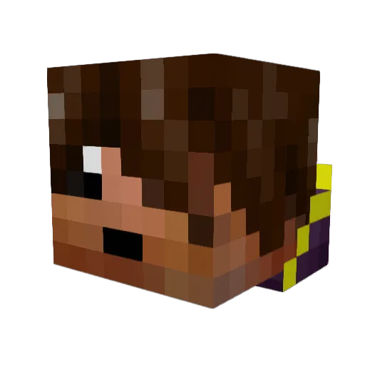 littledude_24 Minecraft avatar head, 3D render